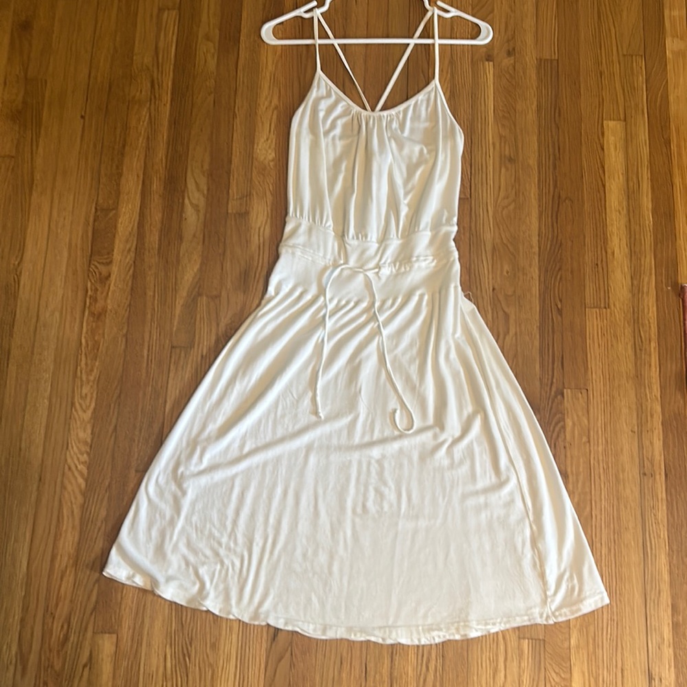 James Perse white cotton dress